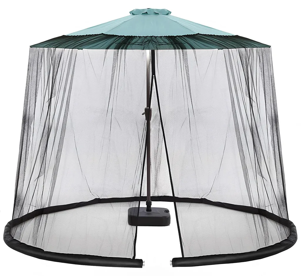 Moustiquaire de parasol avec zip, maille fine haute densité 335x240