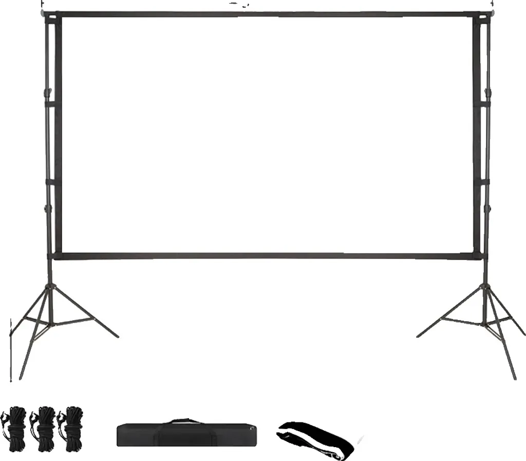 Telo Proiettore 120" in Vinile Professionale - 150 Kit Fissaggio