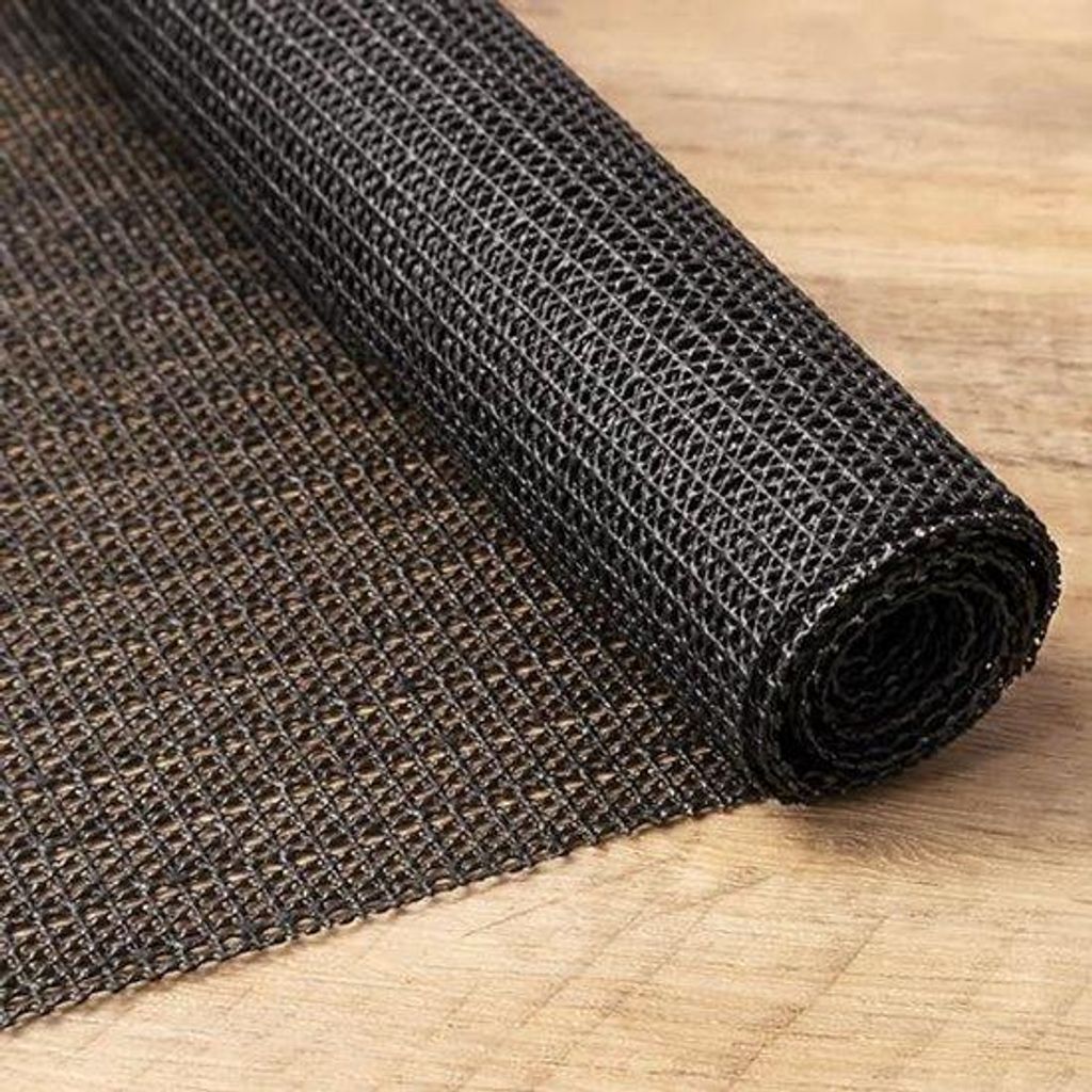 Famanu Antirutschmatte 120x180cm - Schwarz, zuschneidbare PVC-Unterlage für Teppiche