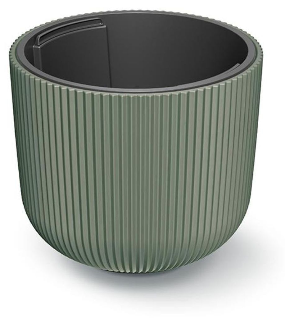 Blumentopf MILLY mit Einsatz dunkelgrün 29,8 x 26 cm Produktbild 
