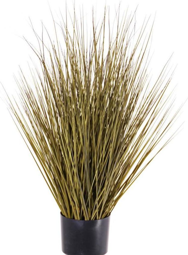 artplants.de Kunstgras Rutenhirse Zayn, gelb - grün, 75cm - Künstliches Grasbüschel