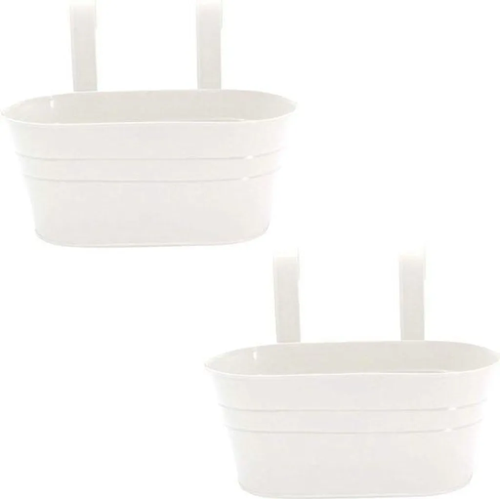 Pot de fleurs métallique pour cuisine ou salle de bains en suspension