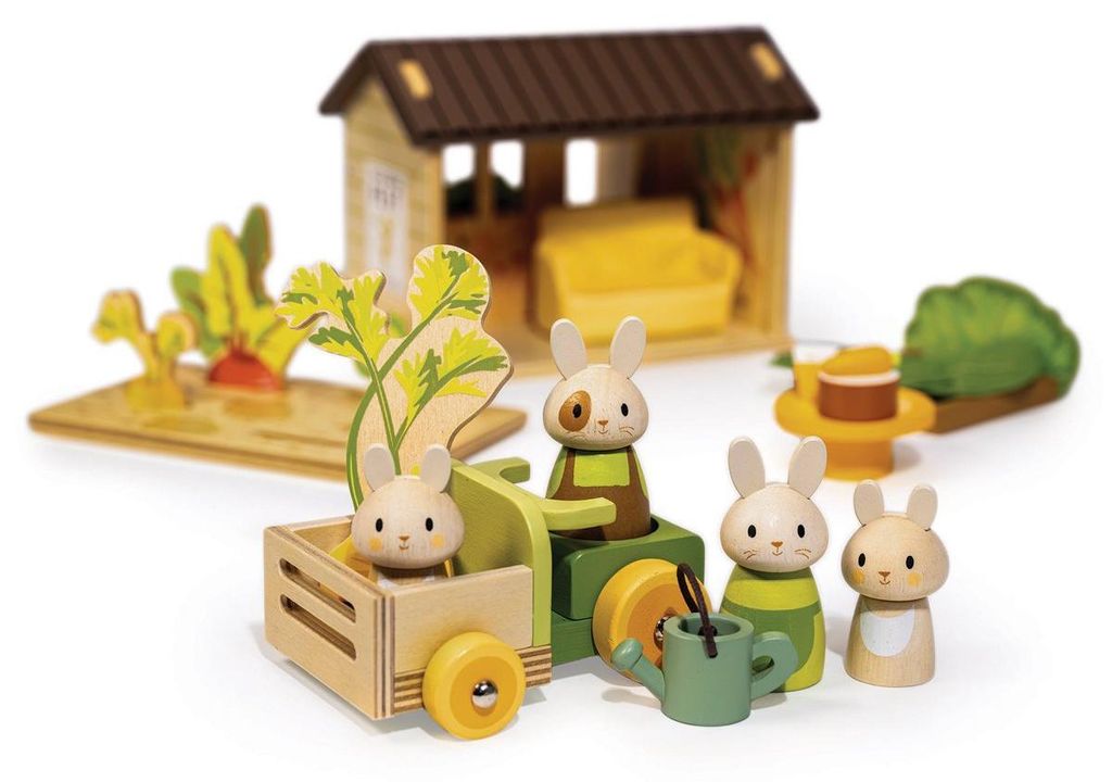 Tender Leaf Holzspielzeug Kaninchen Karottenfeld Bunny's Carrot Patch