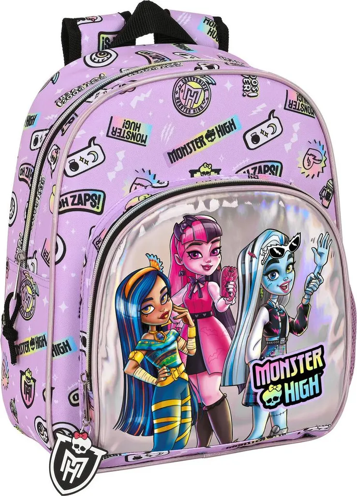 Petit sac à dos scolaire Monster High Best Boos 34cm de marque Safta