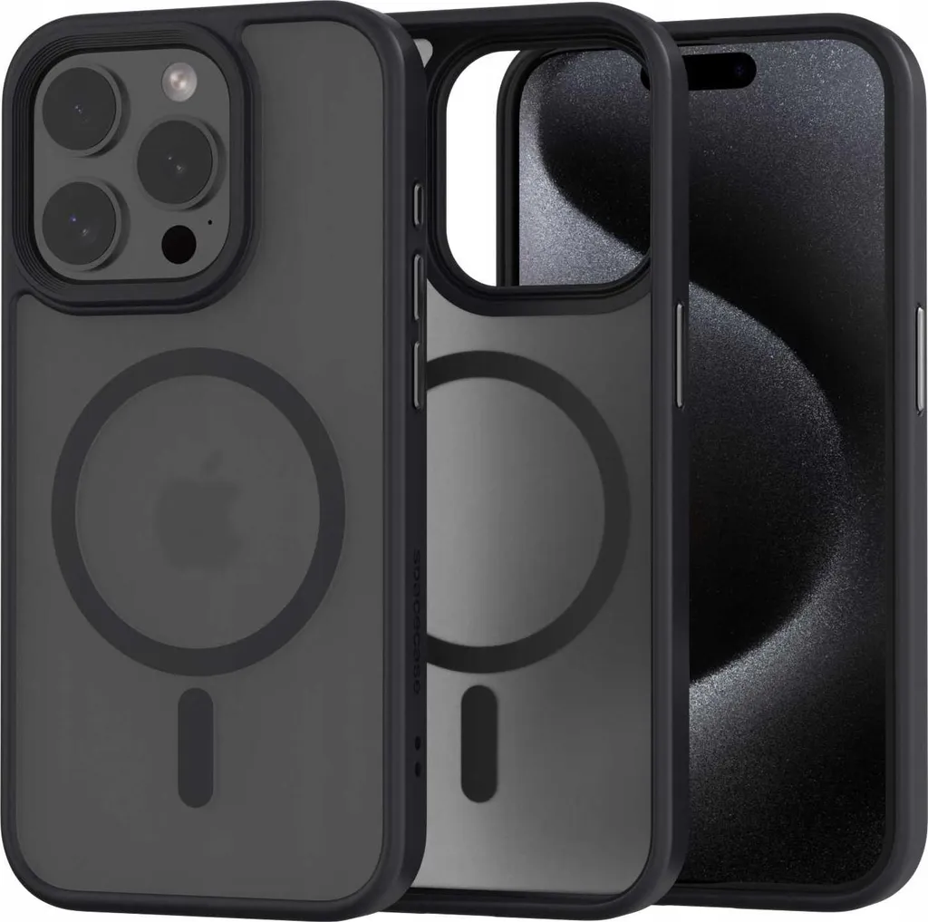 Coque MagSafe pour iPhone 15 Pro antichoc silicone rigide SPACECASE