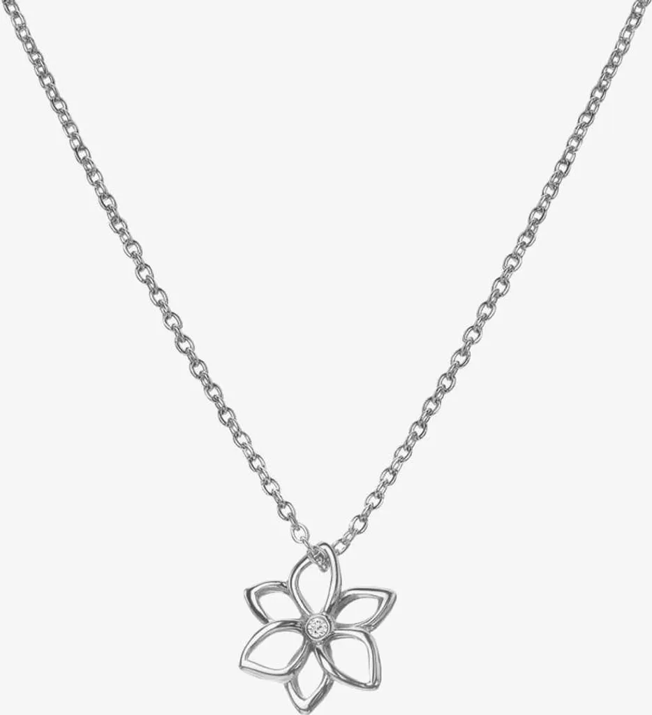 Pendente Fiore Hot Diamonds DP894 - Collana Argento e Diamante Reale