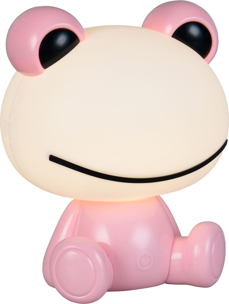 LED Tischleuchte, Kunststoff, Pink, Touchfunktion, H 24,5 cm