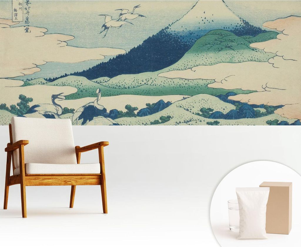 Fototapete - 250x104 cm - Tapete - Wandtapete - Wandbilder - Dekofolie - Tapete Folie - Wand - Dekoration - Wohnzimmer - Kräne und Berge