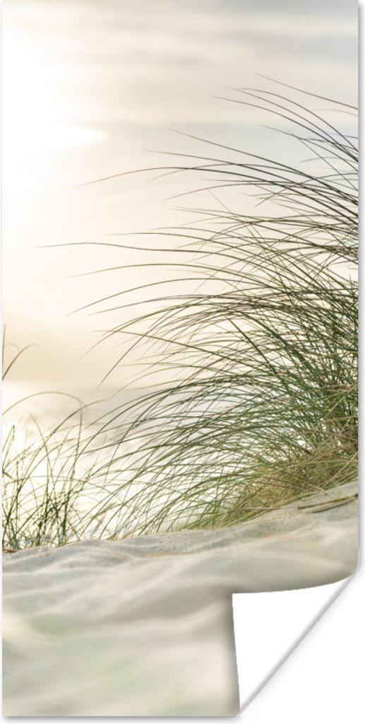 MuchoWow Poster Dünen - Watteninseln - Wasser 60x120 cm - Wandschmuck