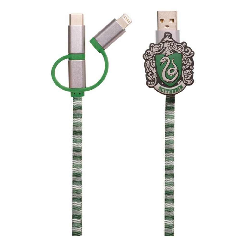 ThumbsUp! Ladekabel Slytherin 3in1 Lightning/Micro/USBC