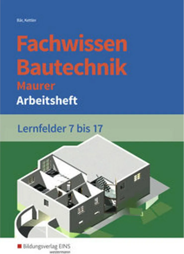 Cahier d'exercices Maçonnerie Fachwissen Bautechnik pour Apprentis