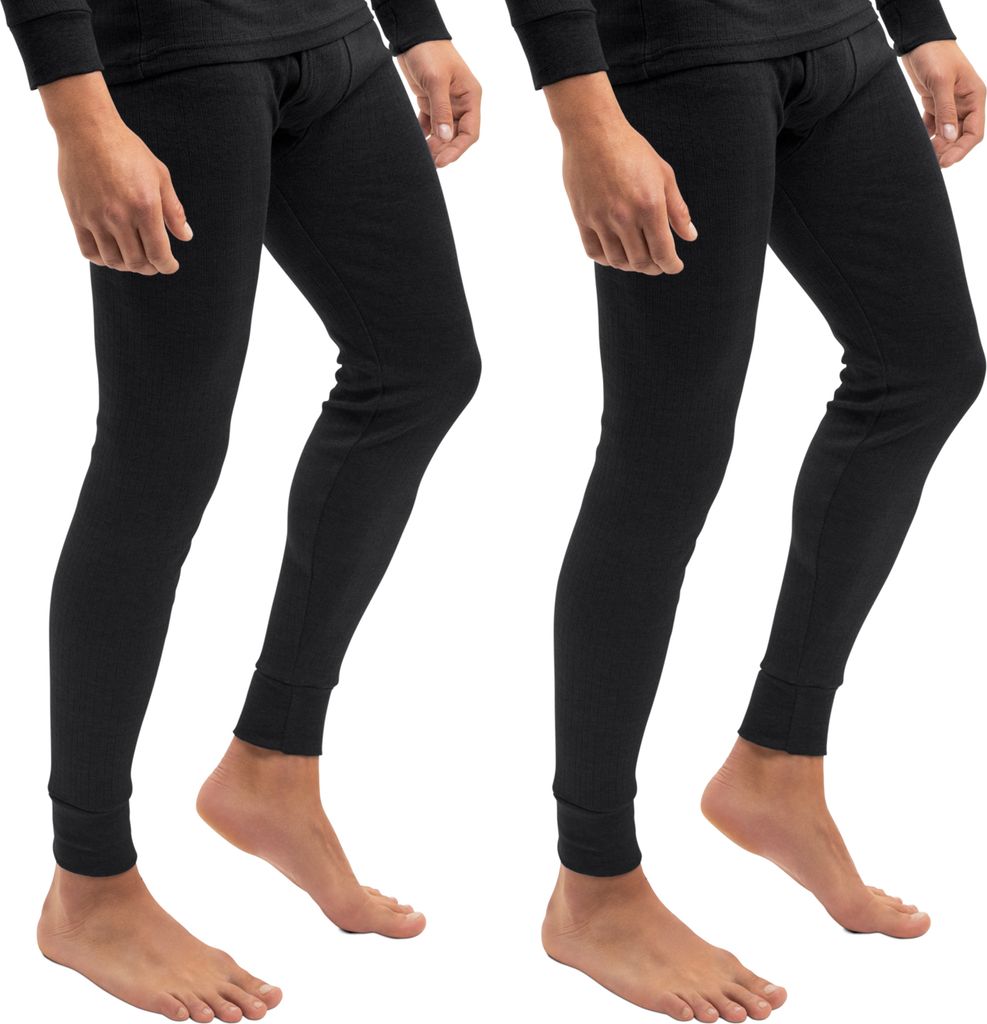 2er Pack Herren Ski- und Thermounterhose Light - Schwarz M