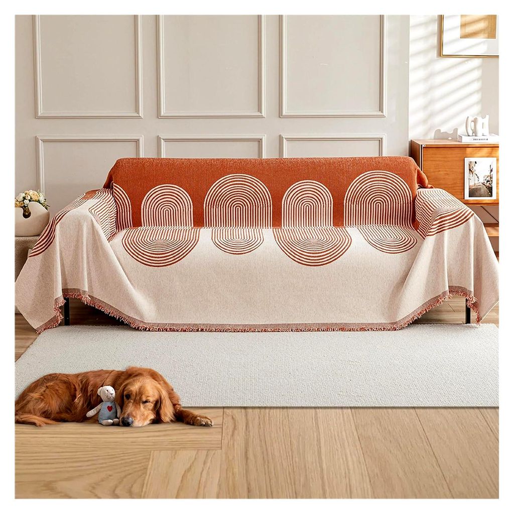 Sofabezug für 2-, 3- und 4-Sitzer, Chenille-AB-seitiger Schonbezug für Ecksofa, Ganzjahresschutz, Couchbezug, Futonbezug, L-förmiger Sofabezug m...