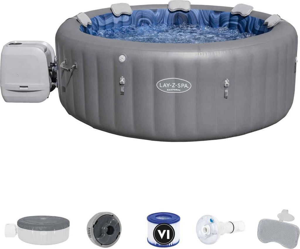 Santorini Lay-Z-Spa HydroJet Pro Garden Jacuzzi BESTWAY Obrázek produktu 45