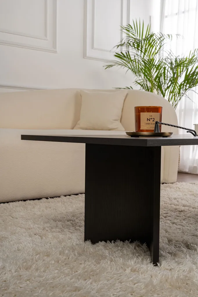 Tavolino Nero Skye Decor Sabin 119x60 - Stile Industrial Moderno - 4