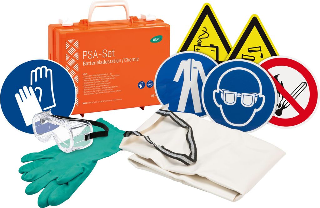 PSA-Set Batterieladestation/Chemie