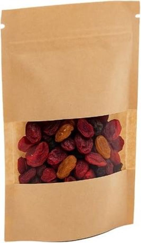 Doypack Papier + PE 250 ml Kleines Fenster – 100 Stück