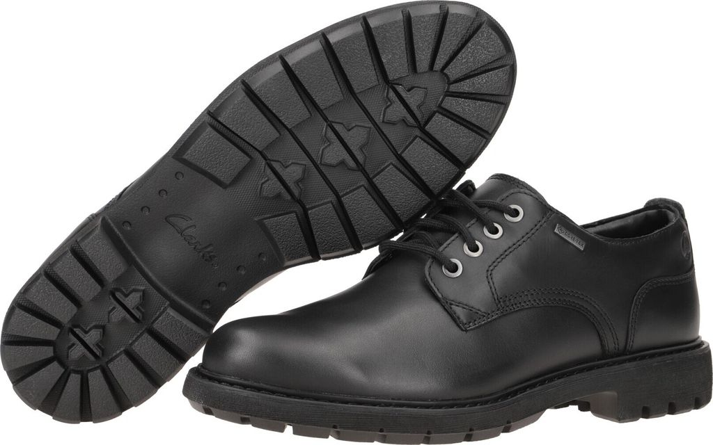 Clarks Schnürhalbschuhe bequem in schwarz, Gr. 10.5 Produktbild 10