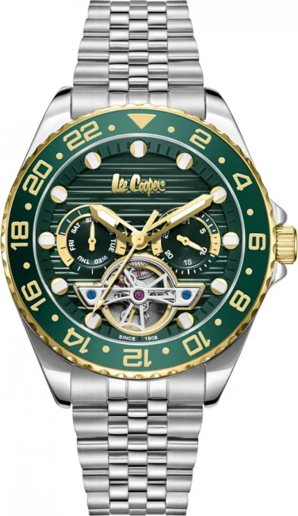 Montre homme tendance verte Lee Cooper pour un look business décontracté