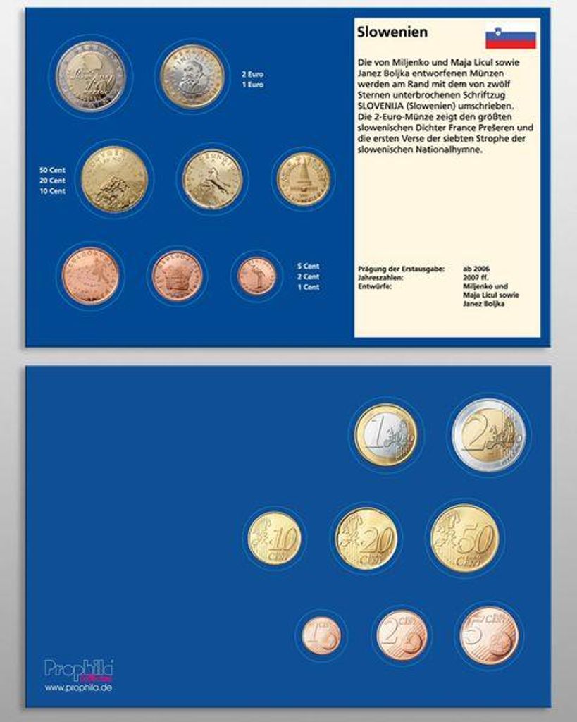 Prophila Collection Münz-Tablett Slowenien