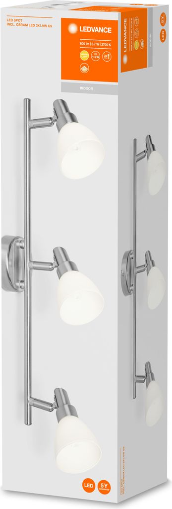 LEDVANCE SPOT Flächenleuchte Spot G9 LED 5,7 W F Produktbild 