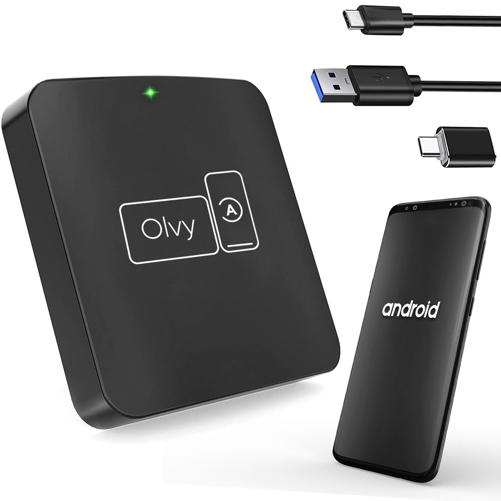 Olvy Android Auto Wireless Adapter, Wireless