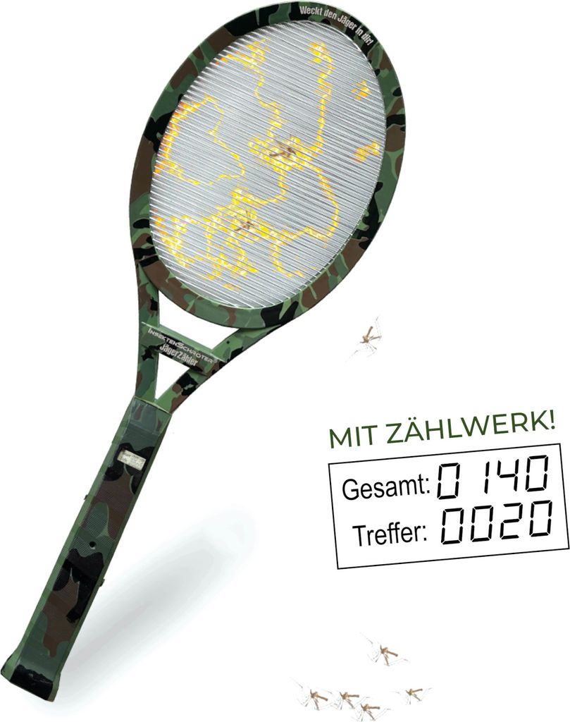 INSEKTENSCHRÖTER elektrische Fliegenklatsche elektrisch MIT Produktbild 