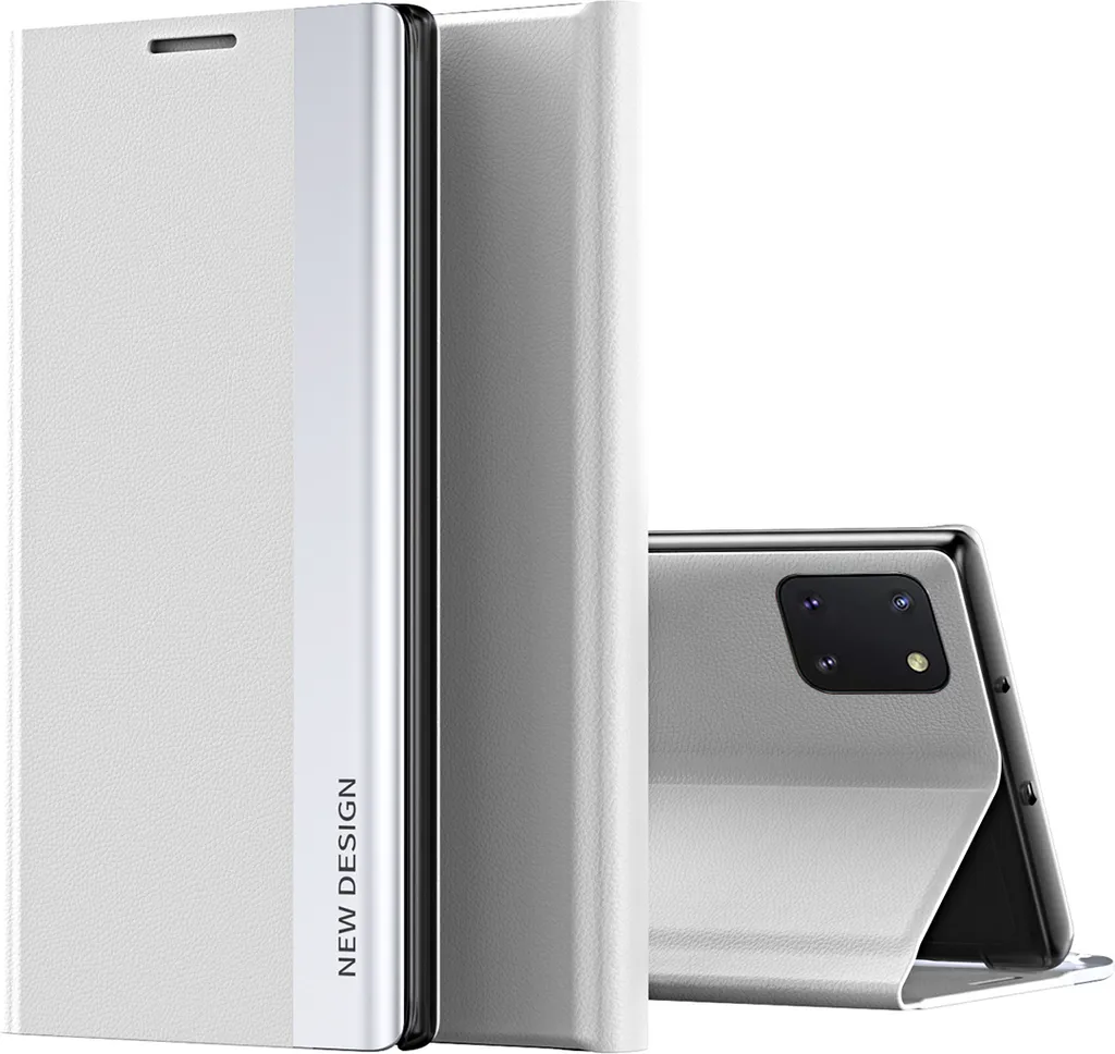 Custodia Bianca LaimTop per Note 10 Lite - Portafoglio e Stand Magnetico
