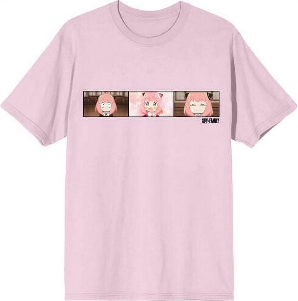 Spy x Family - T-Shirt für Herren/Damen Uni HE2938 (L) (Hellrosa)