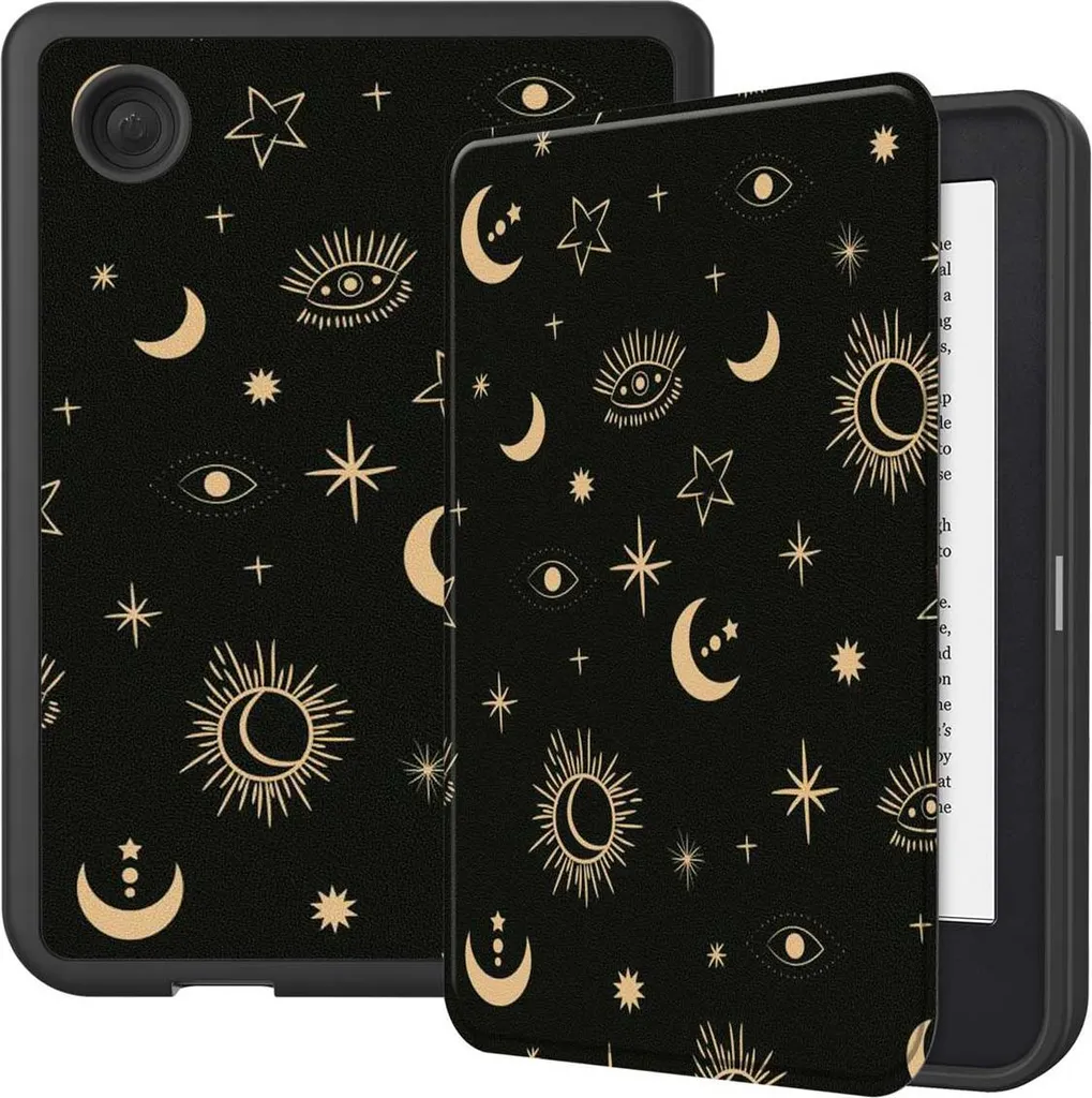 imoshion Design Slim Soft Case Sleepcover per Kobo Clara 2E / Tolino Shine 4 - Stars Sky