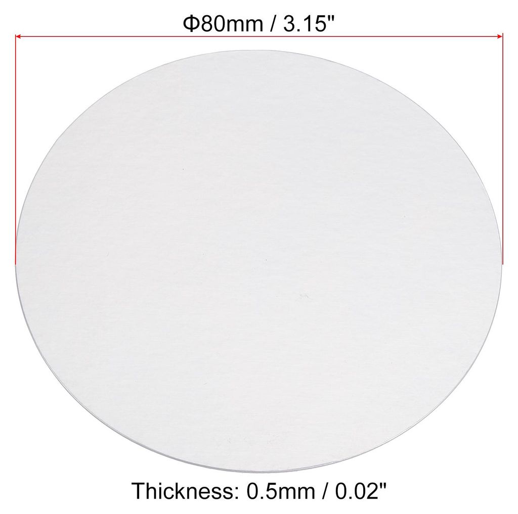 80mm/3.15" Aluminium-Folie Cap Liner, 150 Pack resistent Tamper Induktion Heat Sealer Sealing Liner fš¹r PET-Kunststoff-Flasche Glas Deckel