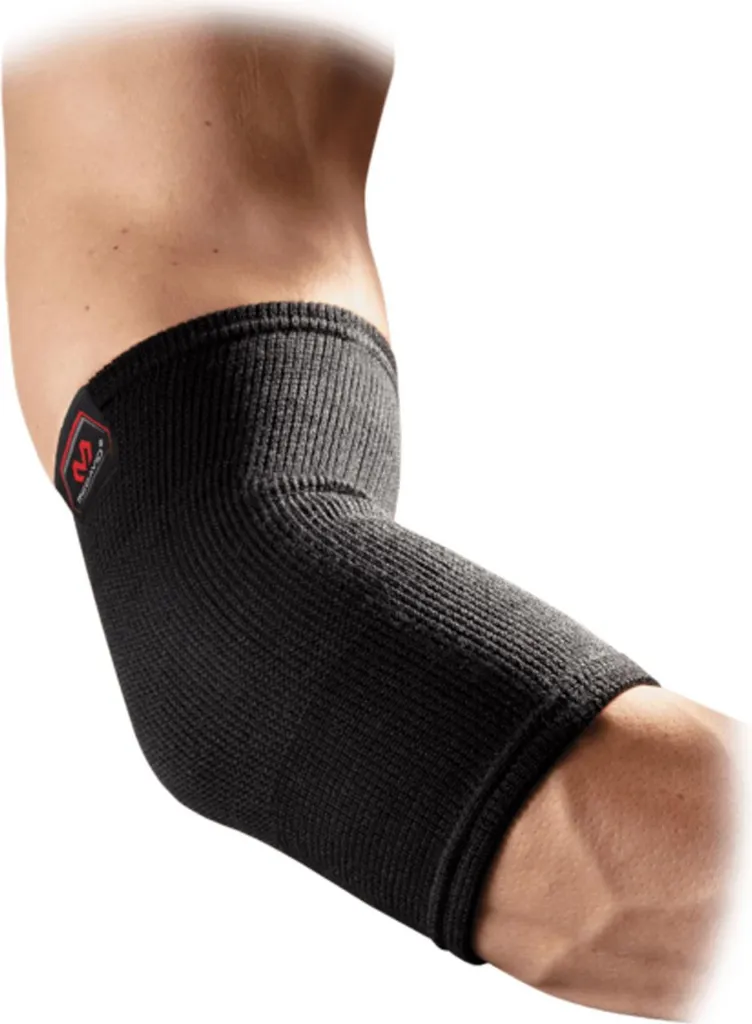 Bandage coude Mc David M noir élastique 2-voies compression optimale