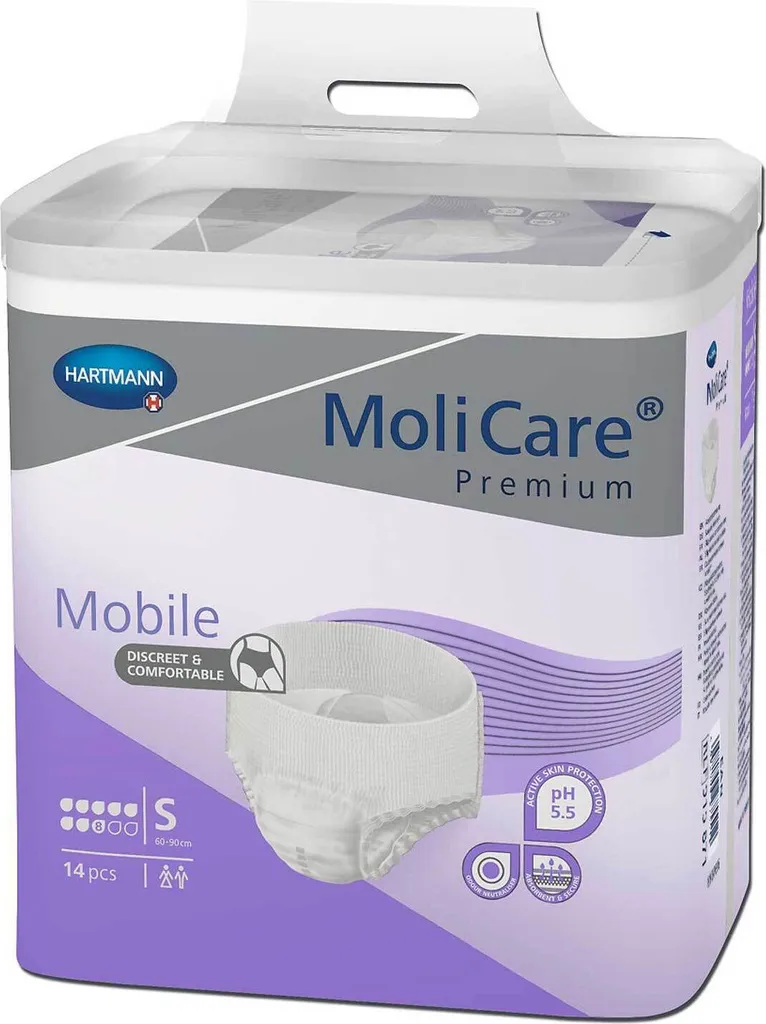 MoliCare Mobile 8 Gocce Taglia S 4x14 pz - Protezione Notte e Giorno - 3