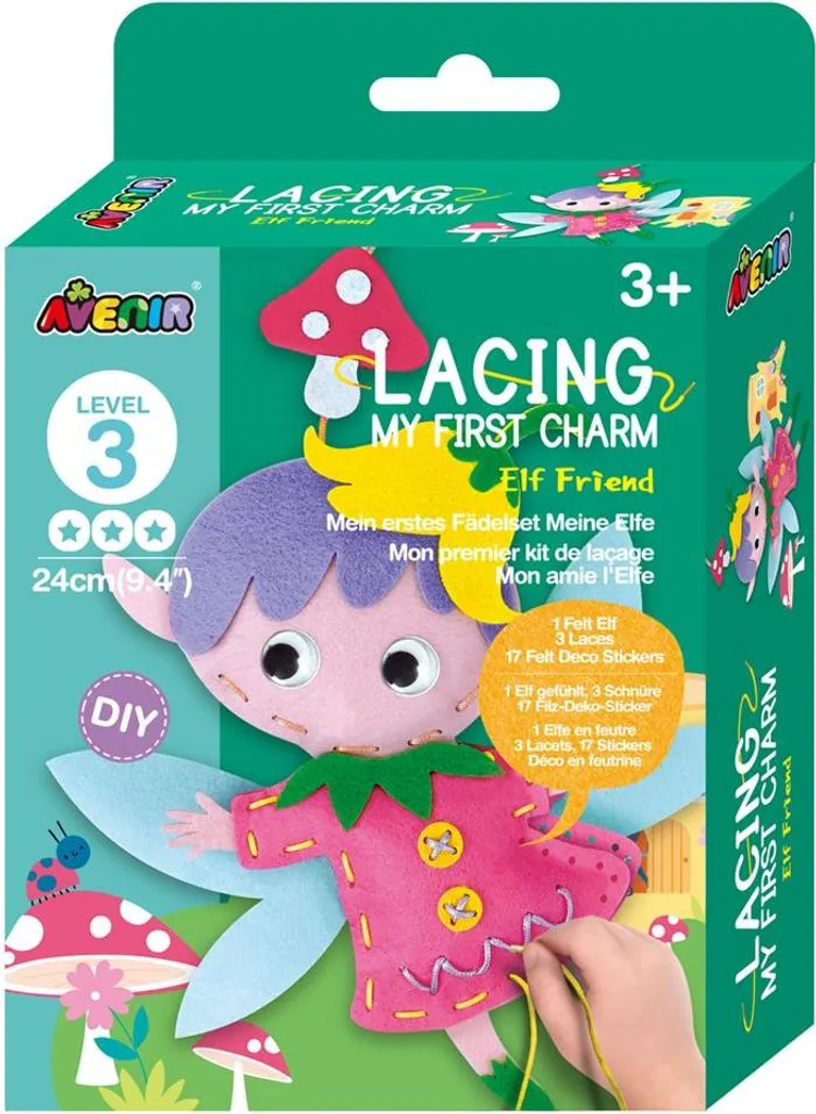 Kit Cucito Elfo Avenir L3: Gioco Educativo per Piccole Mani Creative