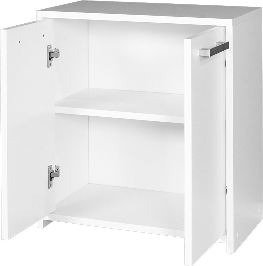 Unterschrank Cerri 05, Farbe: Weiß - 60 x 56 x 30 cm (H x B Produktbild 