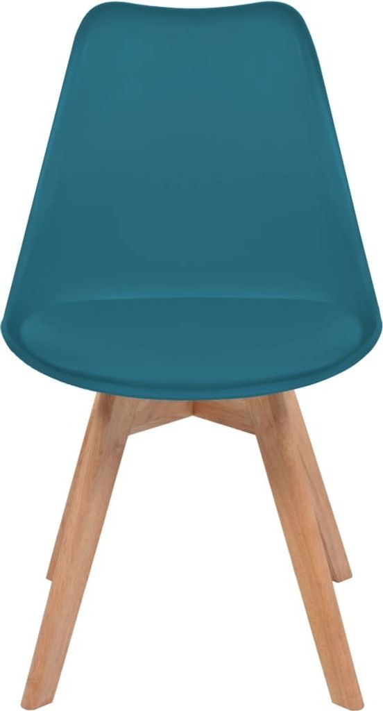 "2026 Aktion"Esszimmerstühle 2er Set modernes - CLORIS - Polsterstühle für Esszimmer, Türkis Kunststoff - 46 x 51 x 82 cm - NeuMöbel8153599