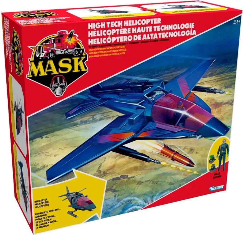 Hélicoptère Transformable Switchblade M.A.S.K. Miles Mayhem Figurine - 2
