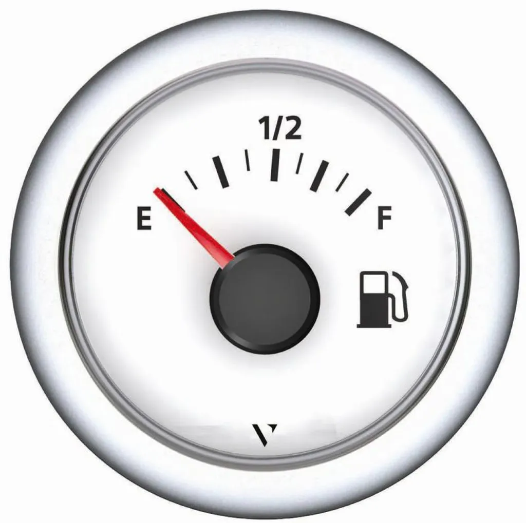 Jauge de carburant universelle 10-180 ohms à cadran blanc étanche