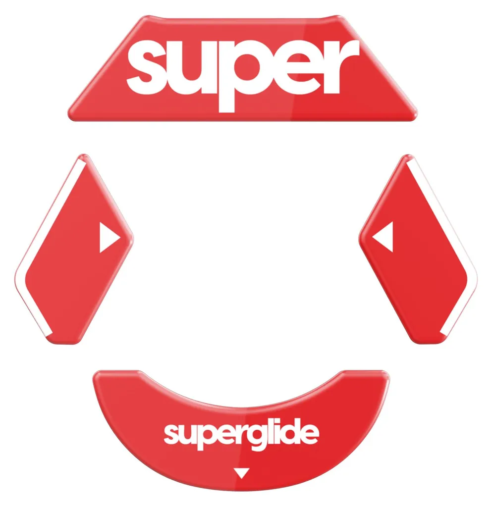 Patins de souris gamer Superglide 2 rouges Logitech G900 G903 haute vitesse