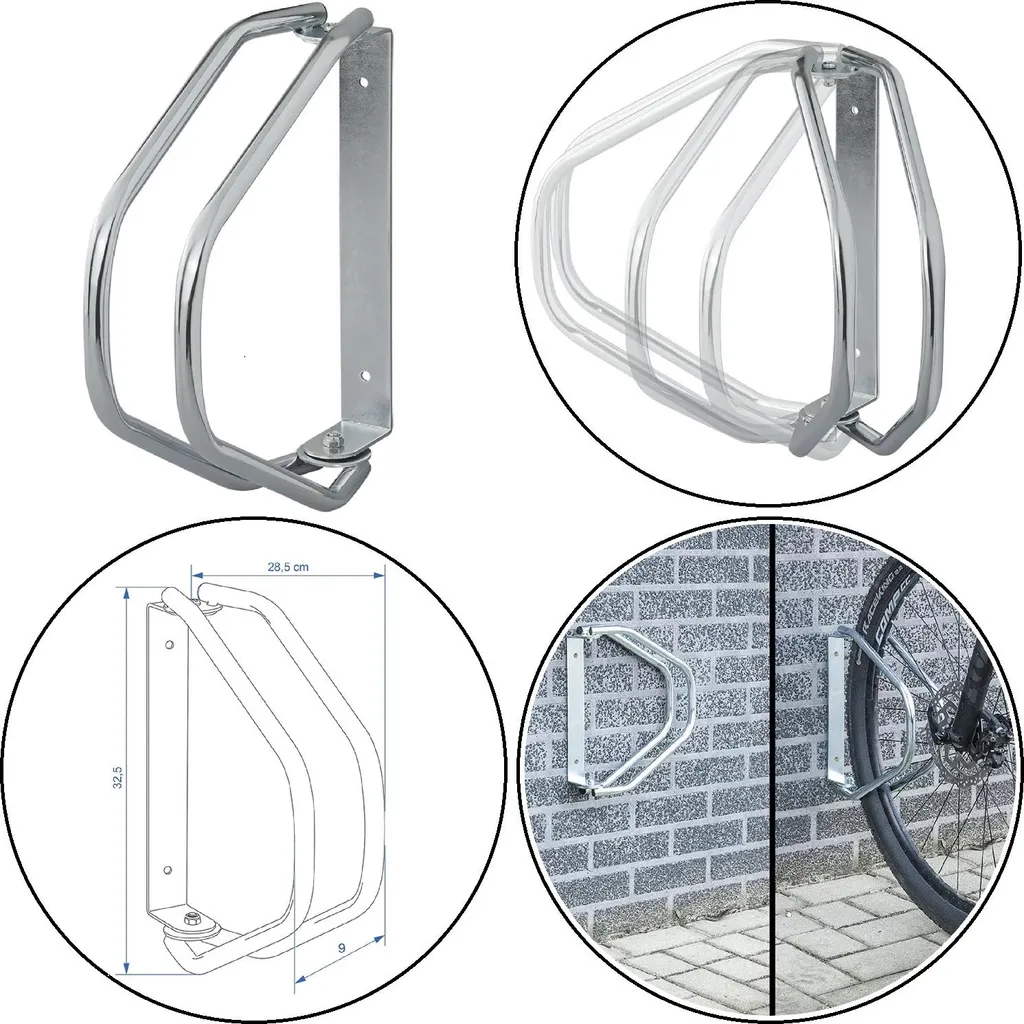 Supporto Bici Design 45kg Parete | Arredo per Bici Pieghevoli e E-bike