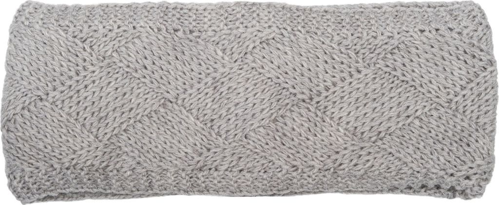 styleBREAKER Damen Strick Stirnband einfarbig mit Rauten Muster, Thermo Fleece Futter, Winter Headband Uni 04026062