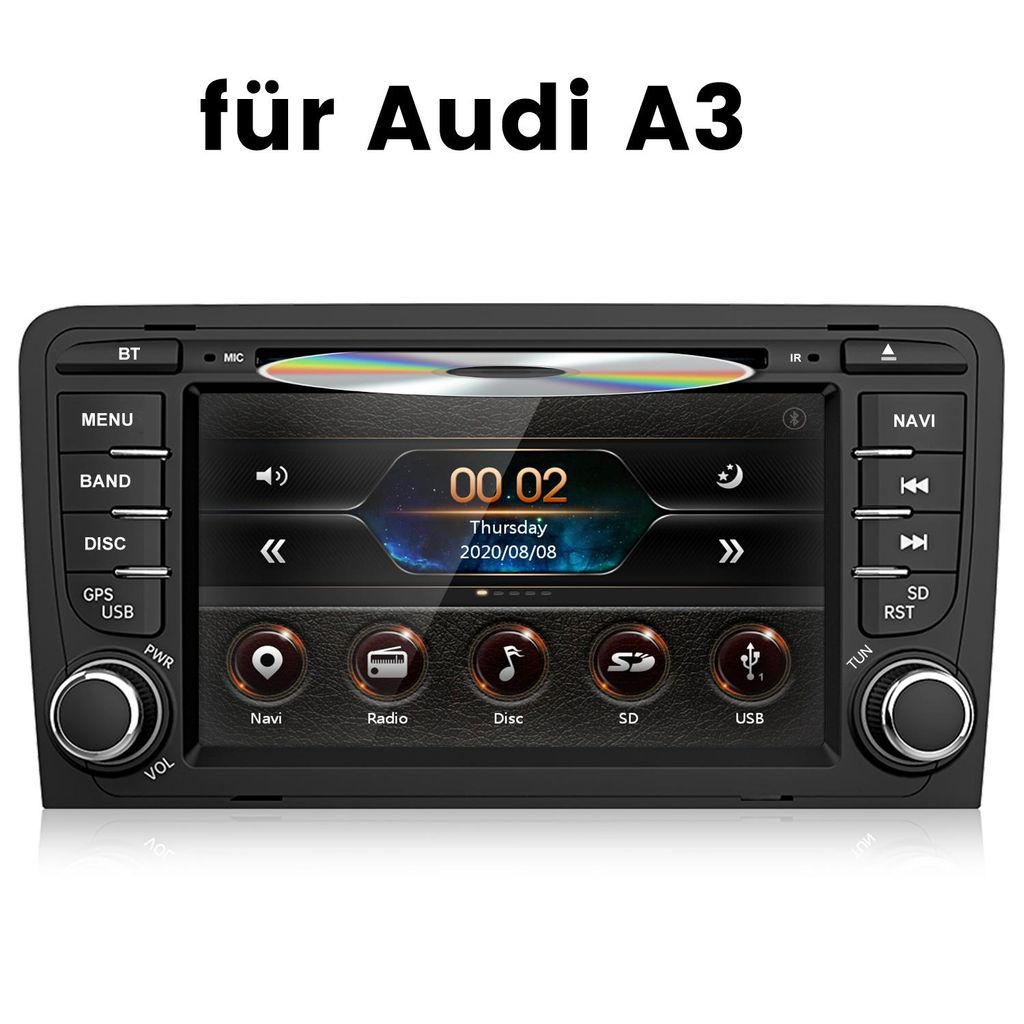 Autoradio da 7" per Audi A3, S3 e RS3 (2003-2012) con Immagine del prodotto 