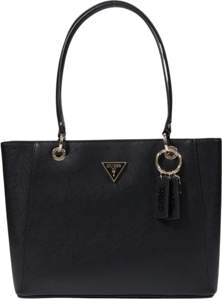 Sac à main Guess Noelle II Noir - Cabas matelassé chic avec logo métal