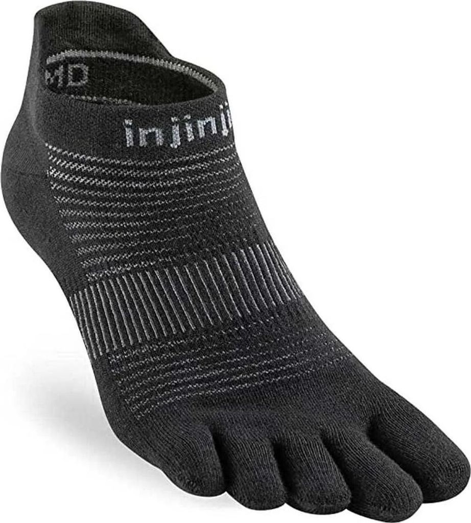 Injinji Run Lightweight Unsichtbare Socken Schwarz EU 44 1/2-47 Schwarz EU 44 1/2-47
