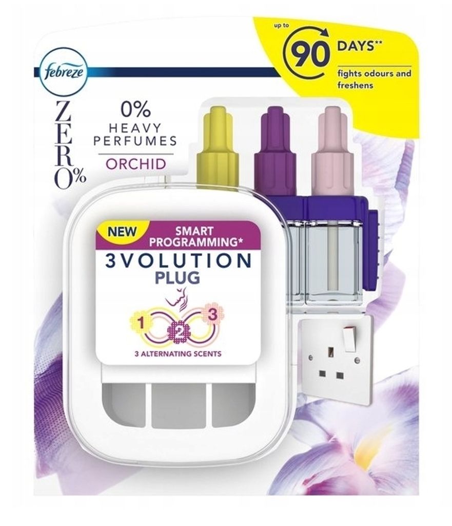 Kit de démarrage Febreze Zero% Orchidée 20ml Image du produit 