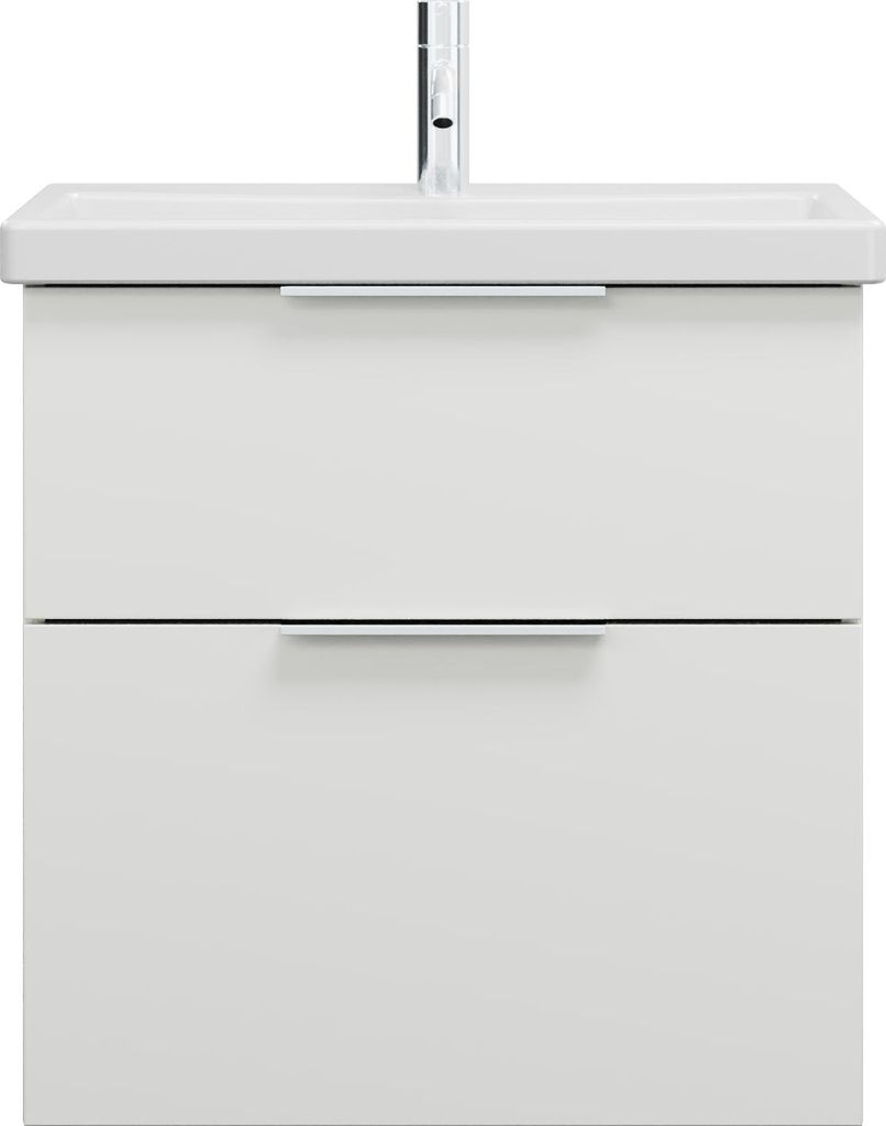 burgbad Eqio Keramik-Waschtisch inklusive Waschtischunterschrank, Breite 630mm, SEYQ063F2009C0001G0146