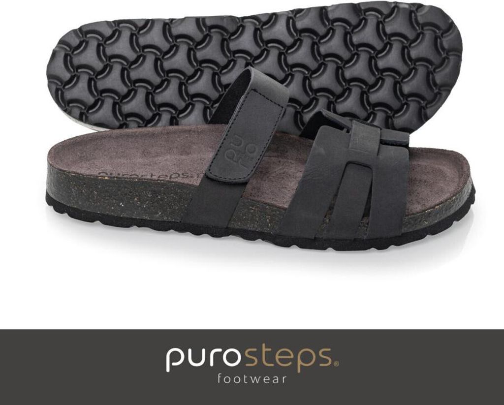 purosteps footwear Huelva-Eco Damen Leder Kork Sandale Produktbild 