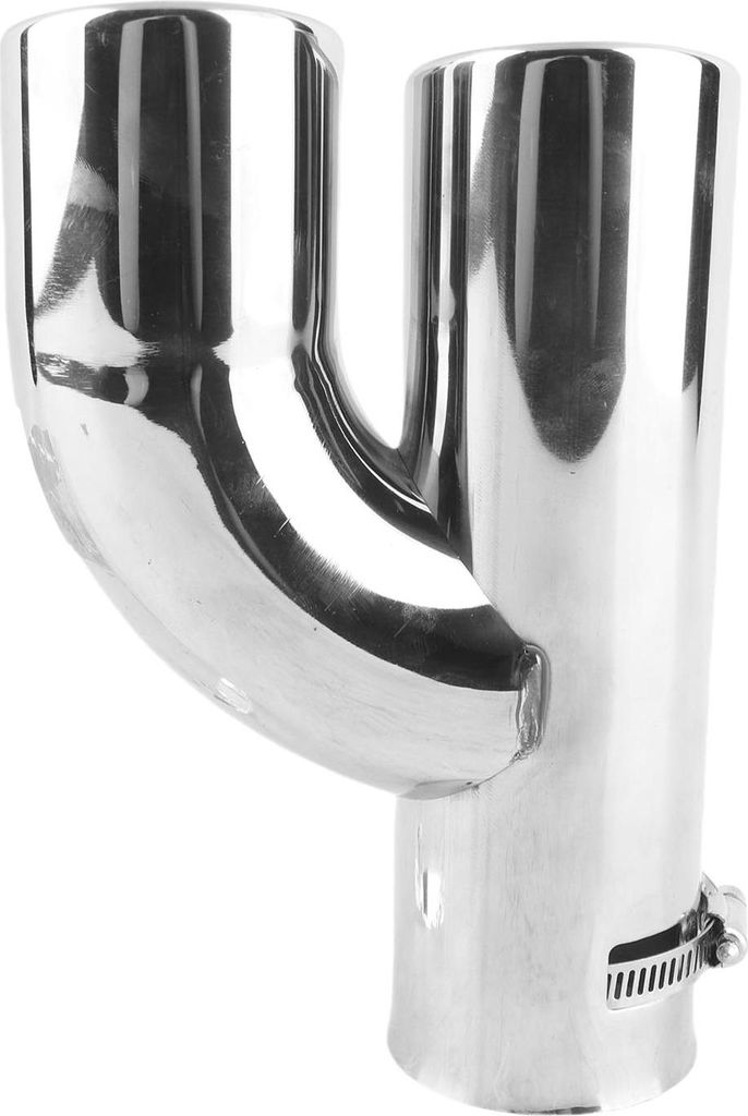 Automatische Auspuffspitze, glatte universelle Double Out Sus Edelstahl -Schwanz Throat für Autos