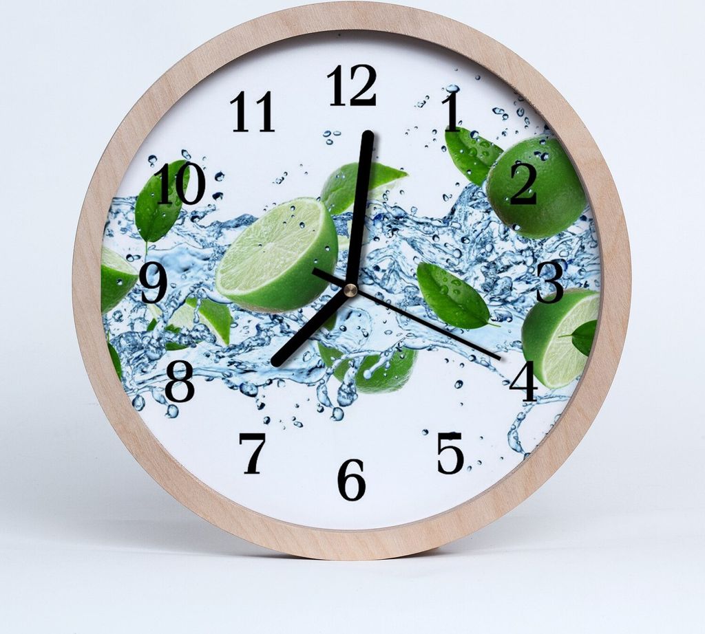 Holzuhr 30fi cm wanduhr - Limette