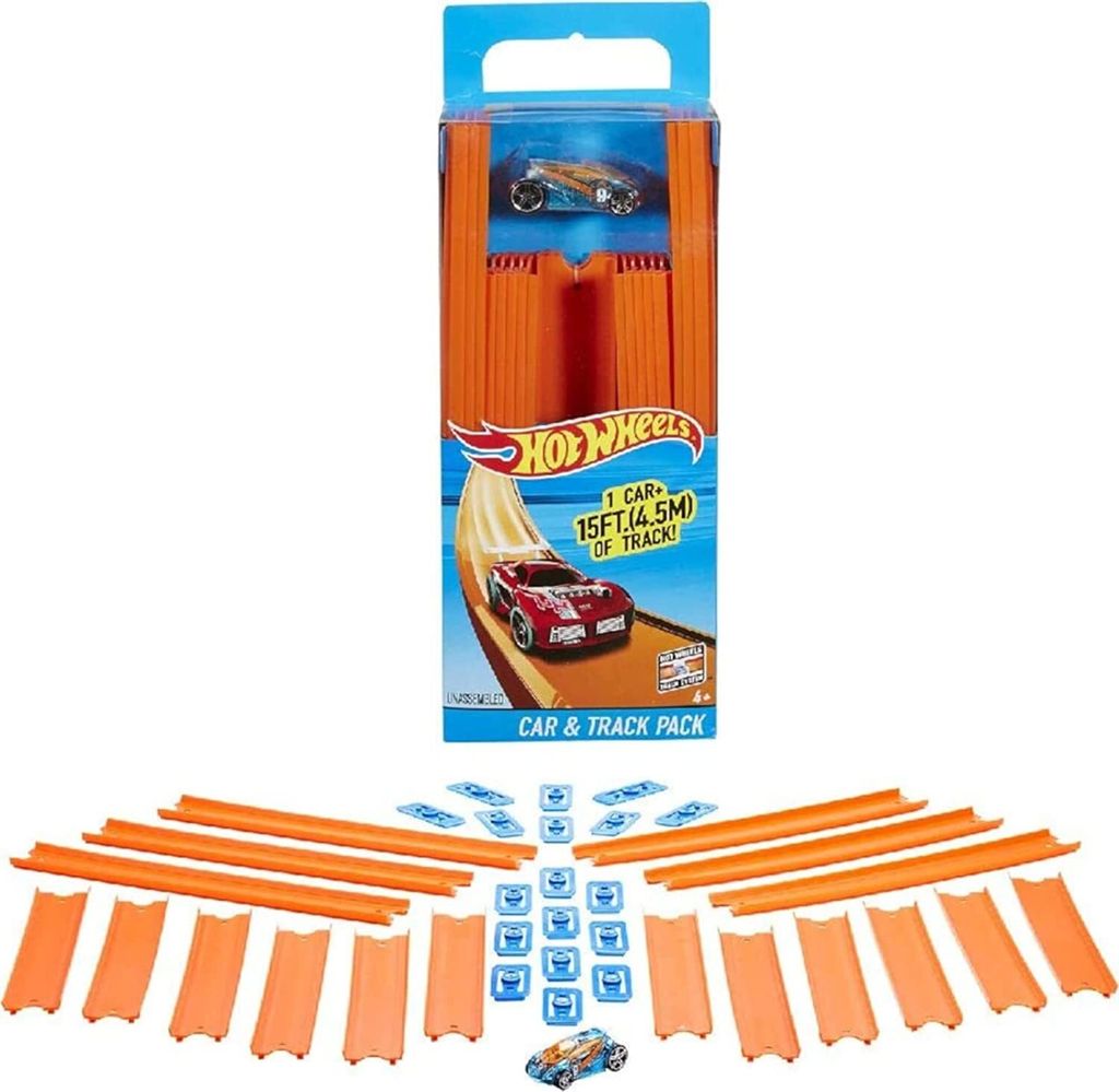 Prosty tor wyścigowy Hot Wheels Track Builder Zdjęcie produktu 